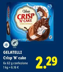 Lidl GELATELLI Crisp 'N' cake offerta