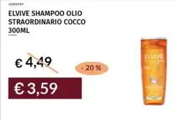 Prezzemolo e Vitale Elvive shampoo olio straordinario cocco offerta