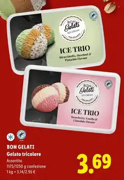Lidl BON GELATI Gelato tricolore offerta