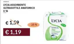 Prezzemolo e Vitale Lycia assorbente ultrasottile anatomico x16 offerta