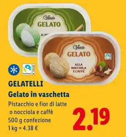 Lidl GELATELLI Gelato in vaschetta offerta