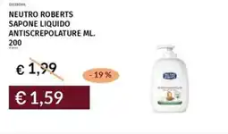 Prezzemolo e Vitale Neutro roberts sapone liquido antiscrepolature offerta