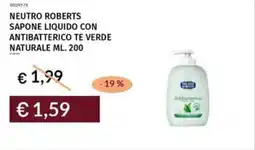 Prezzemolo e Vitale Neutro roberts sapone liquido con antibatterico te verde naturale offerta
