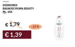 Prezzemolo e Vitale Dermomed bagnoschiuma beauty offerta