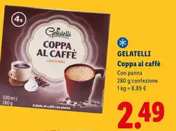 Lidl GELATELLI Coppa al caffè offerta