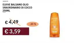 Prezzemolo e Vitale Elvive balsamo olio sraordinario di cocco offerta