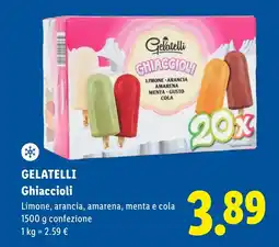 Lidl GELATELLI Ghiaccioli offerta