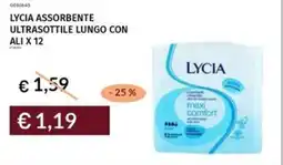 Prezzemolo e Vitale Lycia assorbente ultrasottile lungo con ali x 12 offerta