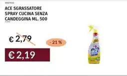 Prezzemolo e Vitale Ace sgrassatore spray cucina senza candeggina offerta
