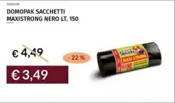 Prezzemolo e Vitale Domopak sacchetti maxistrong nero offerta