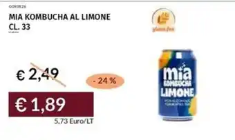 Prezzemolo e Vitale Mia kombucha al limone offerta