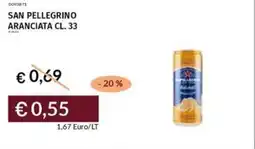 Prezzemolo e Vitale San pellegrino aranciata offerta
