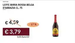 Prezzemolo e Vitale Leffe birra rossa belga d'abbazia offerta
