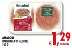 Deco Supermercati Amadori hamburger di tacchino offerta