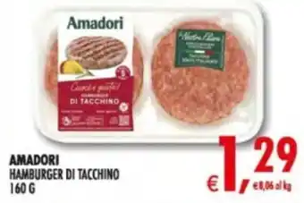 Deco Supermercati Amadori hamburger di tacchino offerta