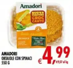 Deco Supermercati Amadori ortaiole con spinaci offerta