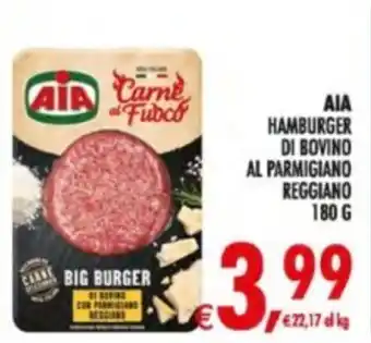 Deco Supermercati Aia hamburger di bovino al parmigiano reggiano offerta