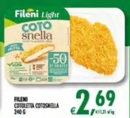 Deco Supermercati Fileni cotoletta cotosnella offerta