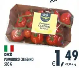 Deco Supermercati Decò pomodoro ciliegino offerta