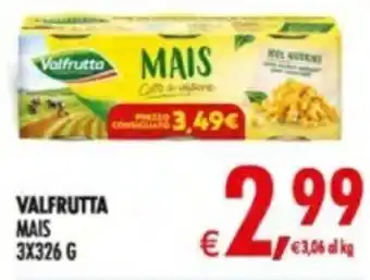 Deco Supermercati Valfrutta mais offerta