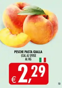 Deco Supermercati Pesche pasta gialla (cal a) sfuse offerta