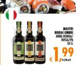 Deco Supermercati Mastri birrai umbri birra bionda/ rossa/IPA offerta
