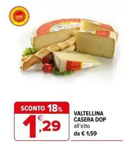Iperal Valtellina casera DOP offerta