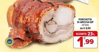 Iperal Porchetta di ariccia IGP offerta