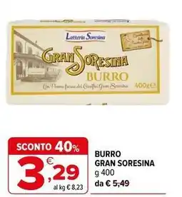 Iperal Burro Gran Soresina offerta