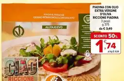 Iperal Piadina con olio extra vergine d'oliva riccione Piadina offerta