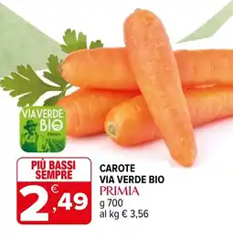 Iperal Carote via verde bio Primia offerta