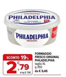 Iperal Formaggio fresco original Philadelphia offerta