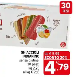 Iperal Ghiaccioli Indianino offerta