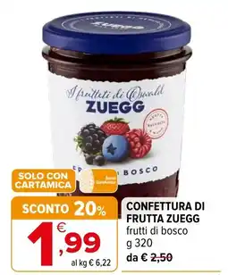 Iperal Confettura di frutta Zuegg offerta