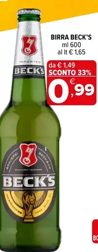 Iperal Birra Beck's offerta