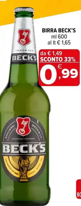 Iperal Birra Beck's offerta