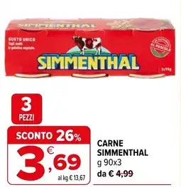 Iperal Carne Simmenthal offerta