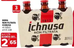 Iperal Birra non filtrata Ichnusa offerta