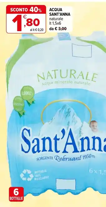 Iperal Acqua Sant'Anna offerta