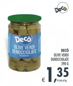 Deco Supermercati Decò olive verdi denocciolate offerta