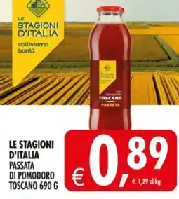 Deco Supermercati Le stagioni d'italia passata di pomodoro toscano offerta