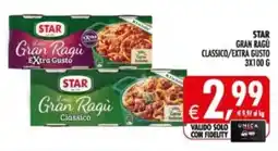 Deco Supermercati Star star gran ragu classico/extra gusto offerta