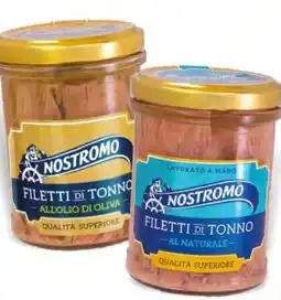 Deco Supermercati Nostromo filetti di tonno al naturale/all'olio di oliva offerta