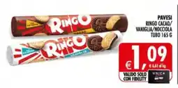 Deco Supermercati Pavesi ringo cacao/ vaniglia/nocciola tubo offerta