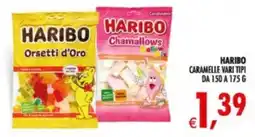 Deco Supermercati Haribo CARAMELLE VARI TIPI DA 150 A 175 G offerta
