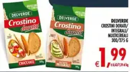 Deco Supermercati Delverde crostini dorati integrali multicereali offerta
