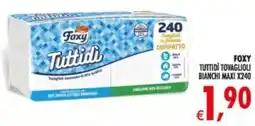Deco Supermercati Foxy tuttidi tovaglioli bianchi maxi x240 offerta