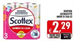 Deco Supermercati Scottex asciugatutto amore di casa x3 offerta