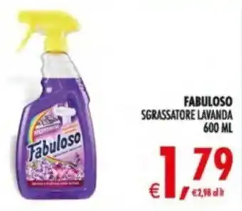 Deco Supermercati Fabuloso sgrassatore lavanda offerta