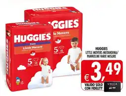 Deco Supermercati Huggies little movers mutandina/ pannolini offerta